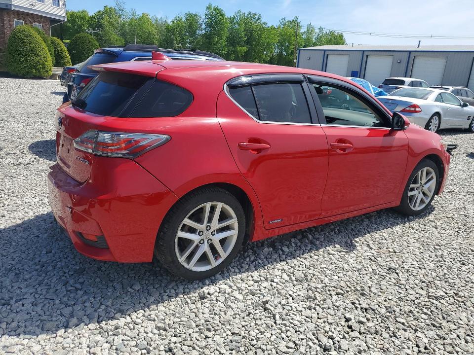 2014 Lexus Ct VIN JTHKD5BH7E2191004 COPART salvage auction — REAR END, Ma - Cert Of Title-Reconstrctd Coll, sold $2,700 on 2026-07-16 (photo 3)