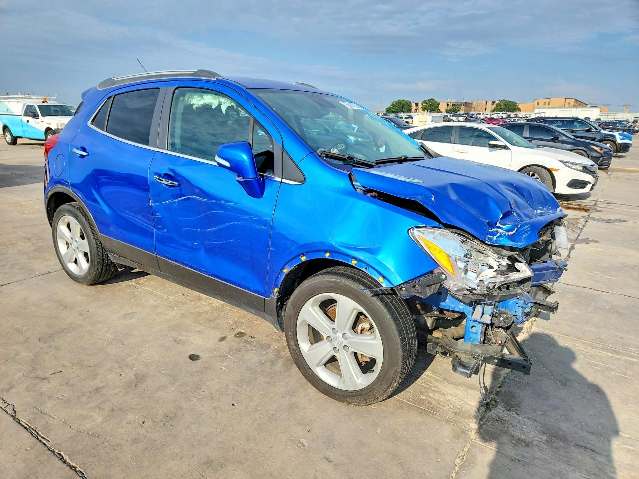 2015 Buick Encore VIN KL4CJASB6FB053047 COPART salvage auction — Front End, TX - SALVAGE VEHICLE TITLE, sold $925 on 2026-07-09 (photo 4)