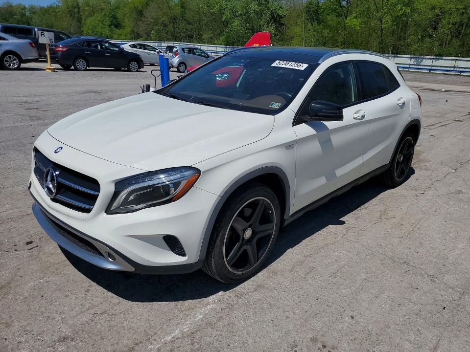 2015 Mercedes-benz VIN WDCTG4GB9FJ039092 COPART salvage auction — HAIL, Oh - Cert Of Title-Salvage, sold $450 on 2026-07-23 (photo 1)
