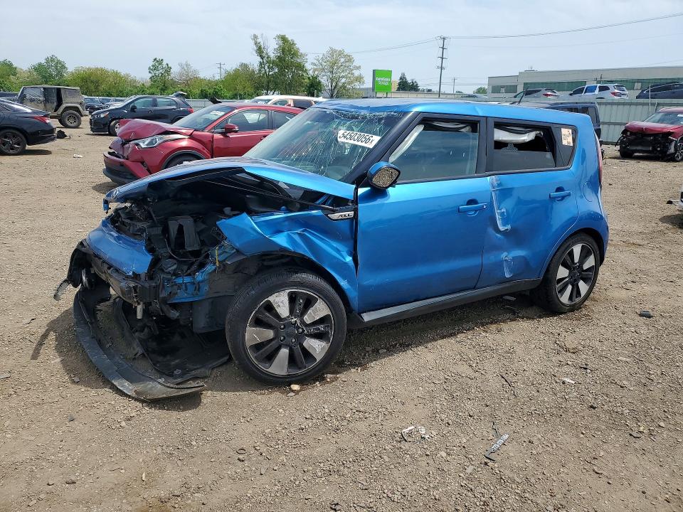 2016 Kia Soul VIN KNDJP3A58G7375129 COPART salvage auction — ROLLOVER, Il - Salvage Certificate, sold $850 on 2026-07-08 (photo 1)