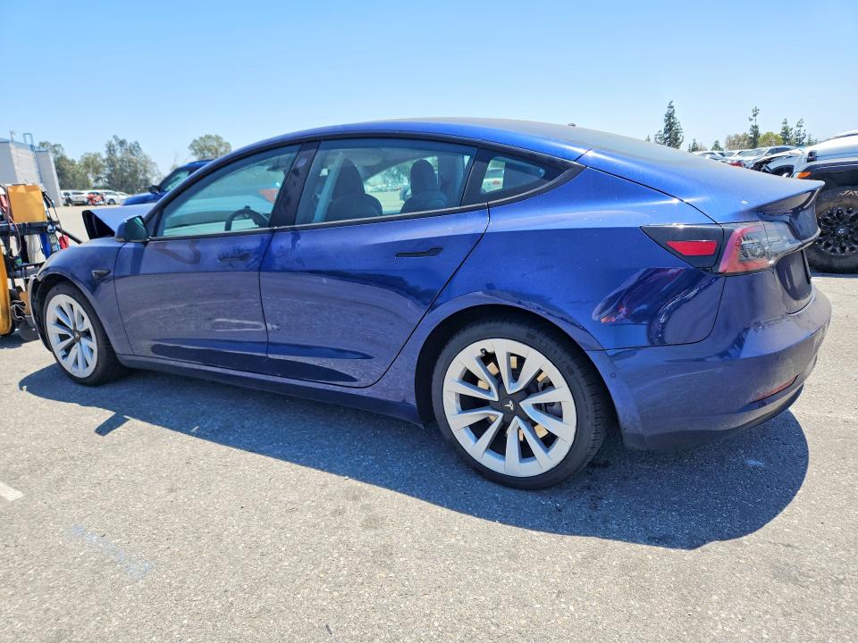 2021 Tesla Model 3 VIN 5YJ3E1EA8MF838516 COPART salvage auction — FRONT END, Ca - Salvage Certificate, sold $6,200 on 2026-07-14 (photo 2)