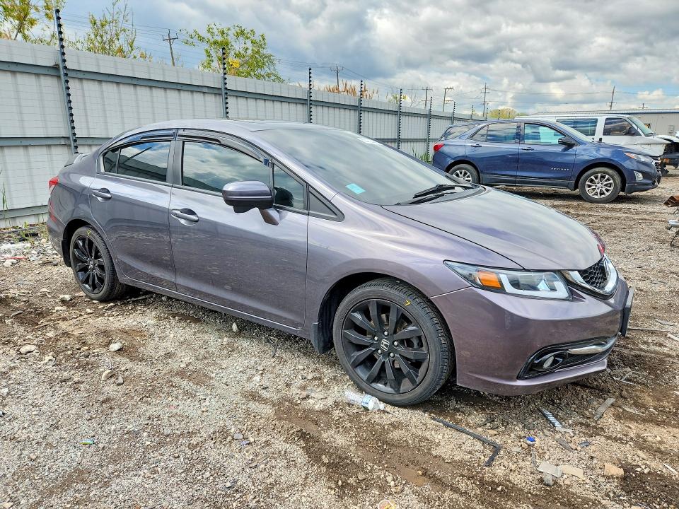 2014 Honda Civic VIN 19XFB2F91EE002232 COPART salvage auction — REAR END, Il - Salvage Certificate, sold $3,450 on 2026-07-03 (photo 4)