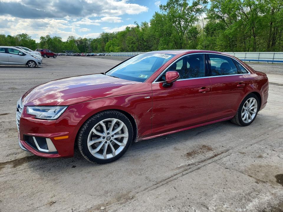 2019 Audi VIN WAUENAF44KA081473 COPART salvage auction — REAR END, Pa - Certificate Of Salvage, sold $7,200 on 2026-07-02 (photo 1)