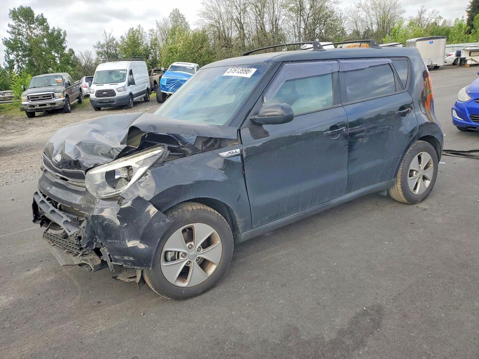 2016 Kia Soul VIN KNDJN2A21G7312850 COPART salvage auction — FRONT END, Or - Salvage Title Certificate, sold $725 on 2026-07-27 (photo 1)