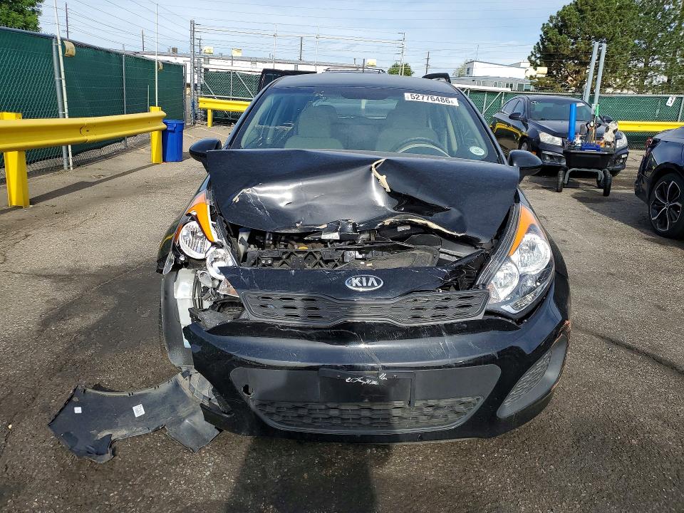 2013 Kia Rio VIN KNADM5A39D6231409 COPART salvage auction — FRONT END, Co - Public - Salvage Title, sold $275 on 2026-07-21 (photo 5)