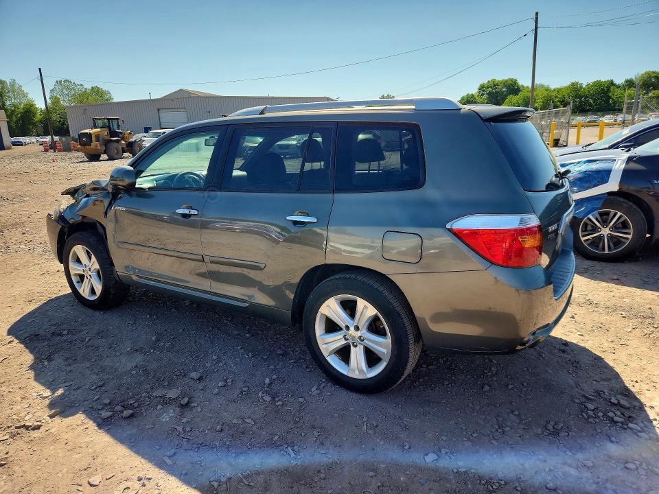 2008 Toyota Highlander VIN JTEDS42A382066000 COPART salvage auction — FRONT END, Pa - Certificate Of Salvage, sold $50 on 2026-07-29 (photo 2)