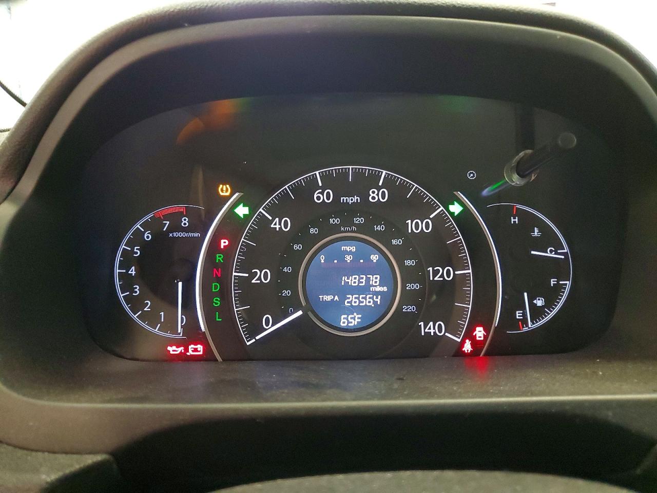 2016 Honda CR-V VIN 5J6RM3H46GL031759 COPART salvage auction — Front End, TX - SALVAGE VEHICLE TITLE, sold $4,350 on 2026-07-09 (photo 9)