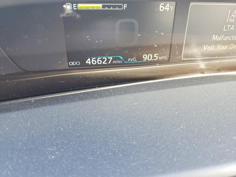 2022 Toyota Prius VIN JTDKAMFP8N3215794 COPART salvage auction — REAR END, Ca - Salvage Certificate, sold $2,350 on 2026-07-06 (photo 9)