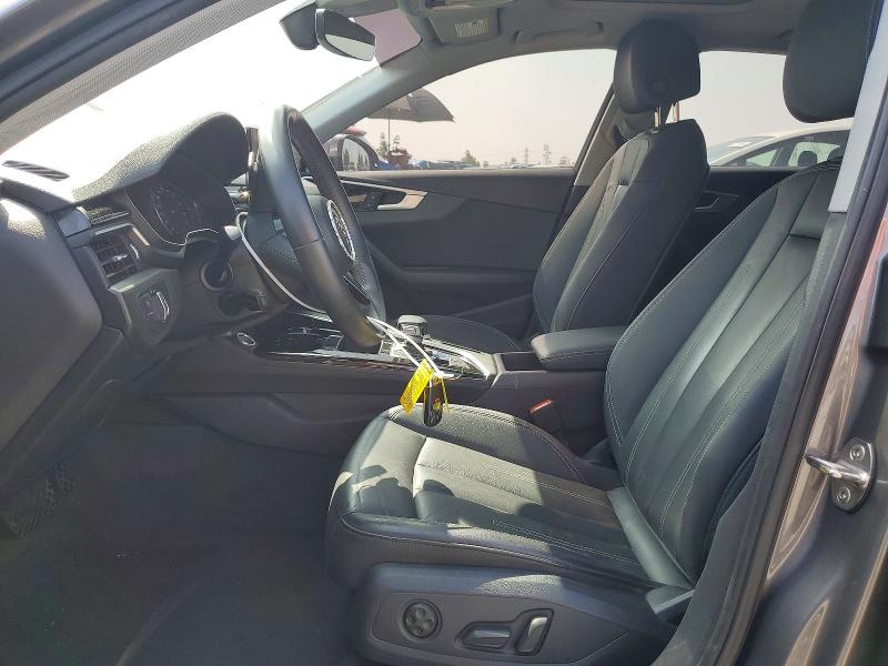 2020 Audi A4 VIN WAUGMAF4XLN005312 COPART salvage auction — FRONT END, Ca - Salvage Certificate, sold $6,500 on 2026-07-02 (photo 7)