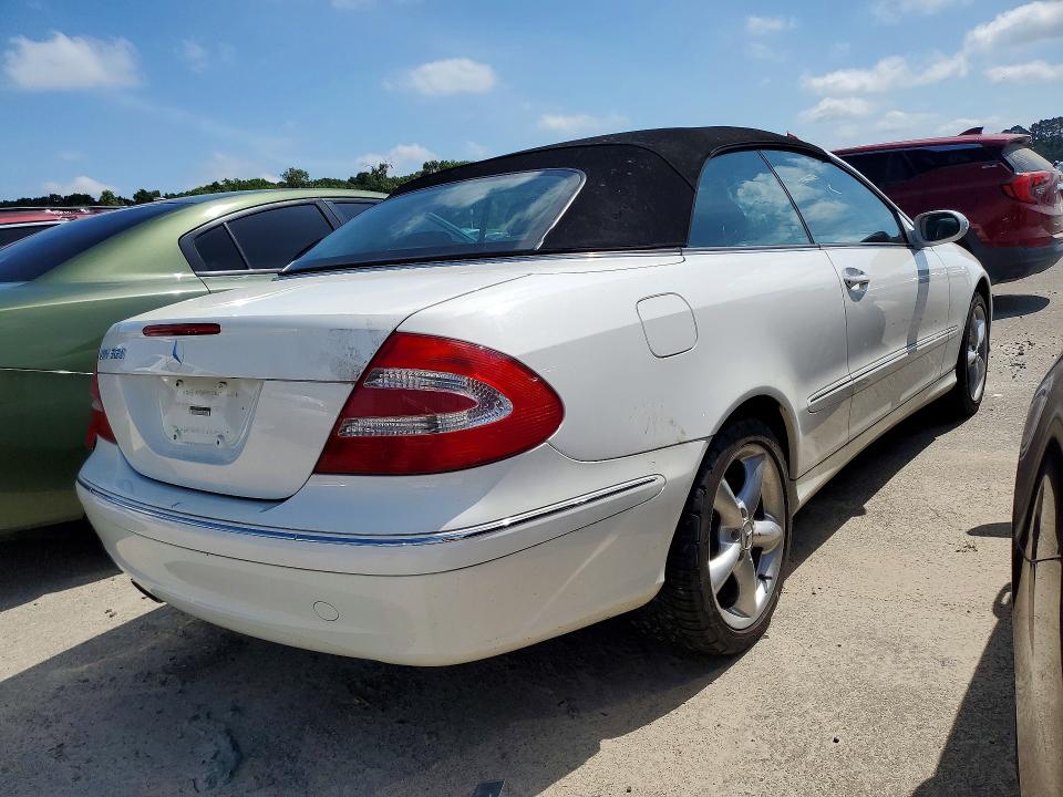 2005 Mercedes-benz Clk-klasse VIN WDBTK65G15T035022 COPART salvage auction — HAIL, AR - CERT OF TITLE-SALVAGE, sold $1,350 on 2026-07-08 (photo 3)