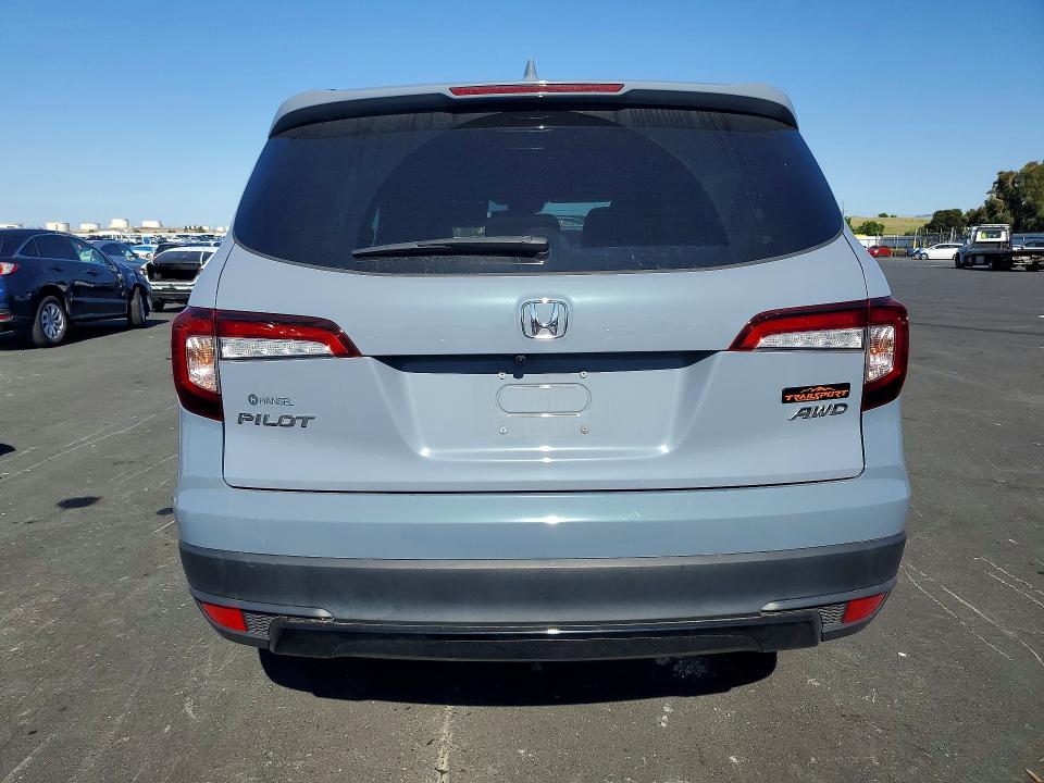 2022 Honda Pilot VIN 5FNYF6H85NB084517 COPART salvage auction — FRONT END, CA - SALVAGE CERTIFICATE, sold $9,500 on 2026-08-17 (photo 6)