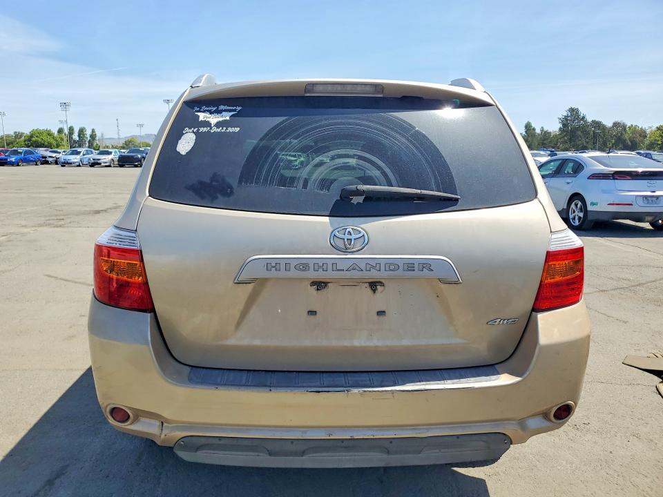 2010 Toyota Highlander VIN 5TDBK3EH8AS011152 COPART salvage auction — FRONT END, CA - SALVAGE CERTIFICATE, sold $1,700 on 2026-07-17 (photo 6)
