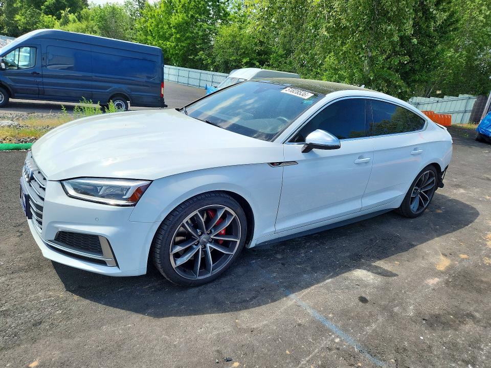 2018 Audi VIN WAUB4CF55JA092409 COPART salvage auction — REAR END, Or - Salvage Title Certificate, sold $450 on 2026-07-29 (photo 1)
