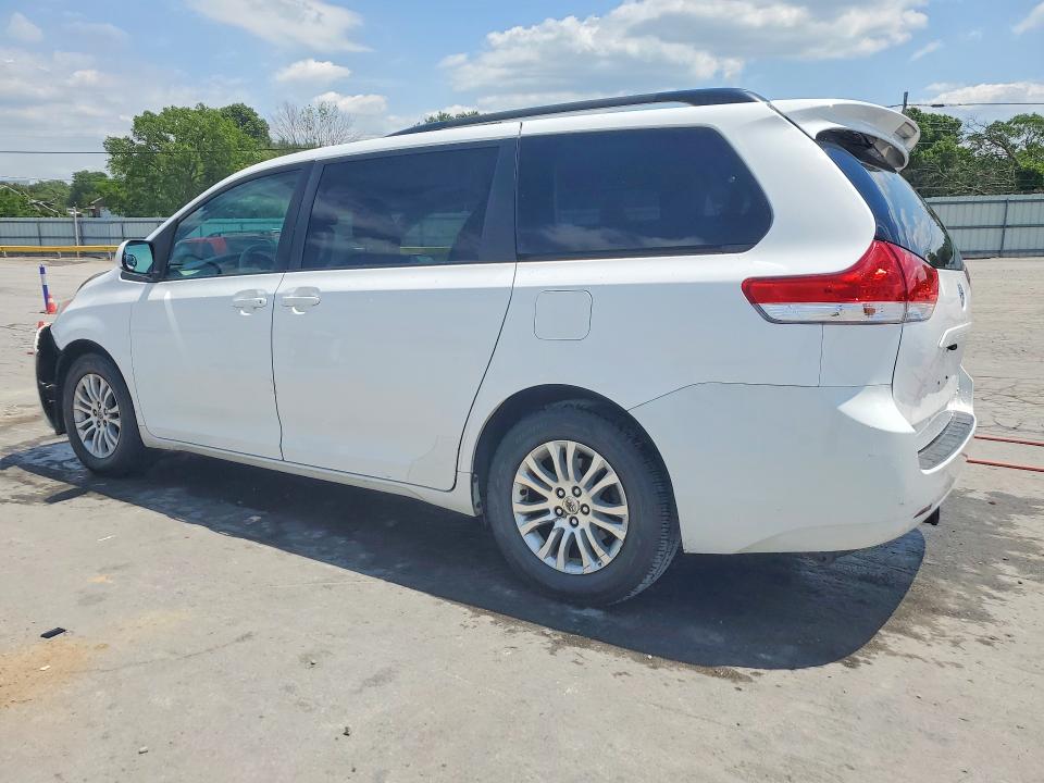 2014 Toyota Sienna VIN 5TDYK3DC3ES492420 COPART salvage auction — FRONT END, Tn - Salvage Certificate, sold $2,350 on 2026-07-27 (photo 2)