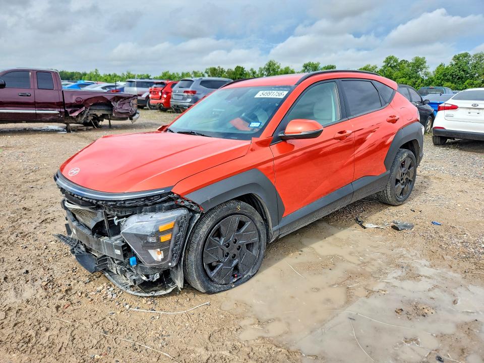 2024 Hyundai Kona VIN KM8HC3AB7RU061164 COPART salvage auction — FRONT END, Tx - Salvage Vehicle Title, sold $150 on 2026-07-24 (photo 1)