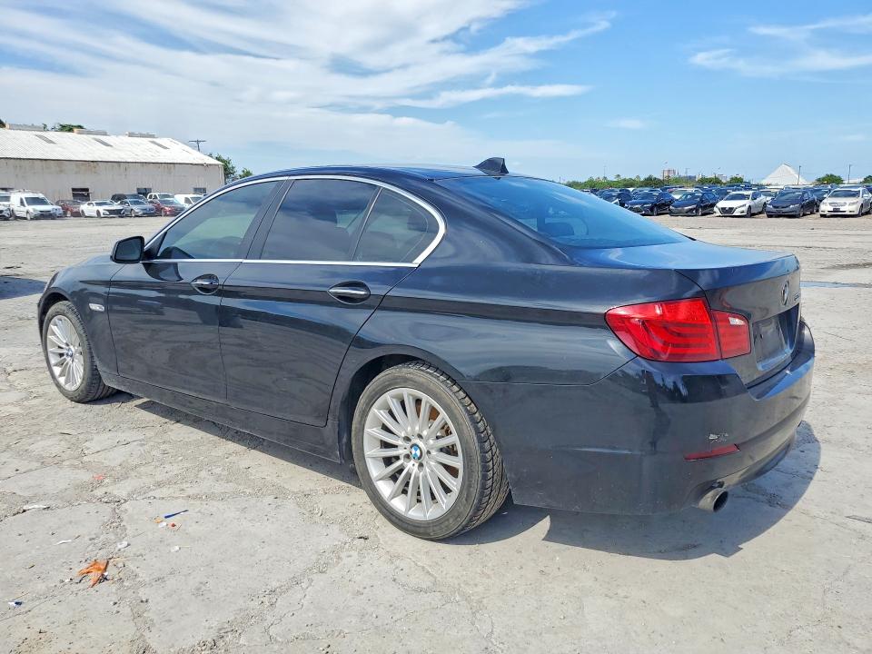 2013 BMW 5 series VIN WBAFR7C54DC819742 COPART salvage auction — NORMAL WEAR, TX - CERTIFICATE OF TITLE, sold $1,250 on 2026-07-02 (photo 2)