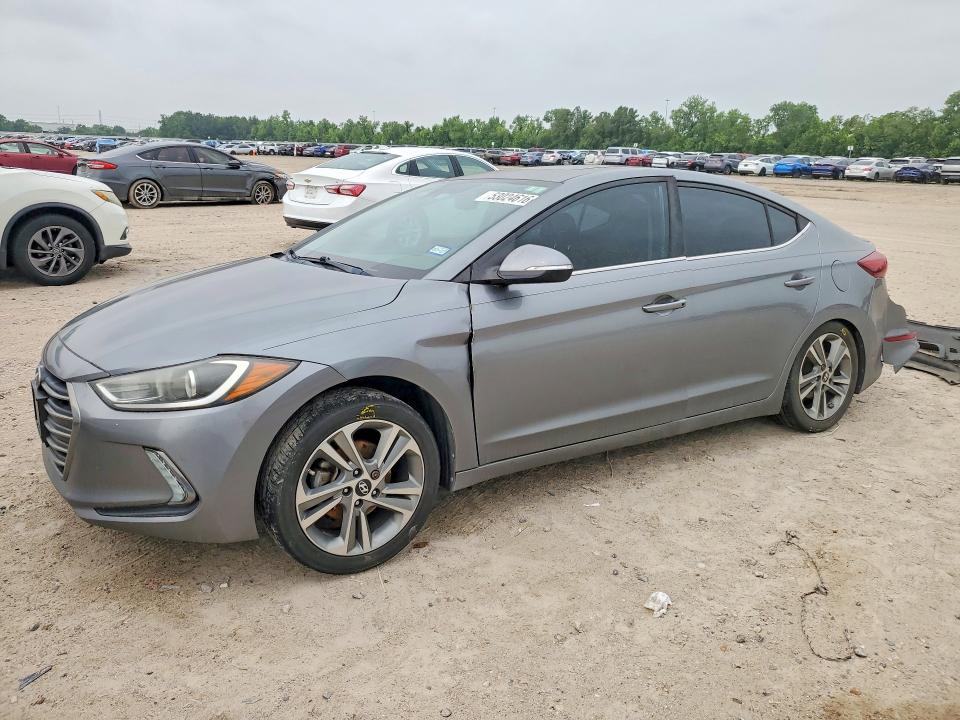 2018 Hyundai Elantra VIN KMHD84LF7JU451496 COPART salvage auction — SIDE, Tx - Salvage Vehicle Title, sold $2,250 on 2026-07-21 (photo 1)