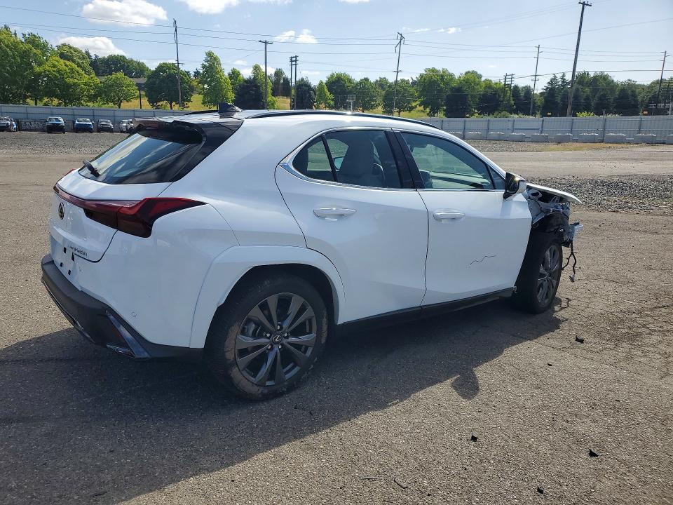 2024 Lexus Ux VIN JTHB9JBHXR2076915 COPART salvage auction — FRONT END, Or - Salvage Title Certificate, sold $17,300 on 2026-07-06 (photo 3)