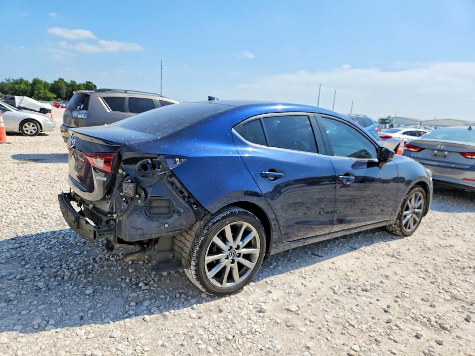 2018 Mazda 3 VIN 3MZBN1V34JM238884 COPART salvage auction — REAR END, Tx - Salvage Vehicle Title, sold $4,350 on 2026-07-09 (photo 3)