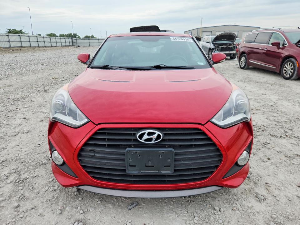 2015 Hyundai Veloster VIN KMHTC6AE2FU239774 COPART salvage auction — HAIL, Il - Salvage Certificate, sold $975 on 2026-07-06 (photo 5)