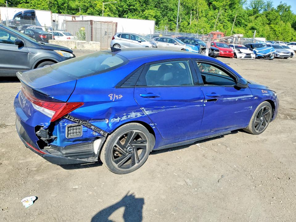 2023 Hyundai VIN KMHLR4AF1PU492128 COPART salvage auction — REAR END, Id - Salvage Certificate Of Title, sold $4,550 on 2026-07-14 (photo 3)