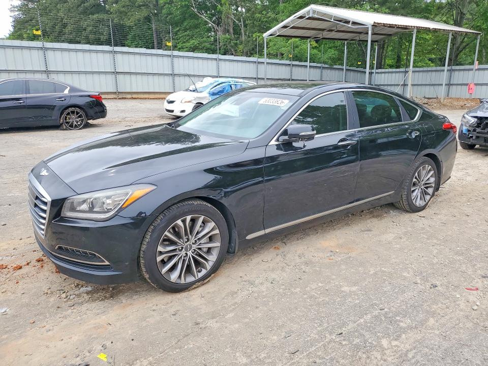 2015 Hyundai Genesis VIN KMHGN4JE8FU055228 COPART salvage auction — SIDE, Ga - Cert Of Title-Salvage, sold $3,050 on 2026-07-10 (photo 1)