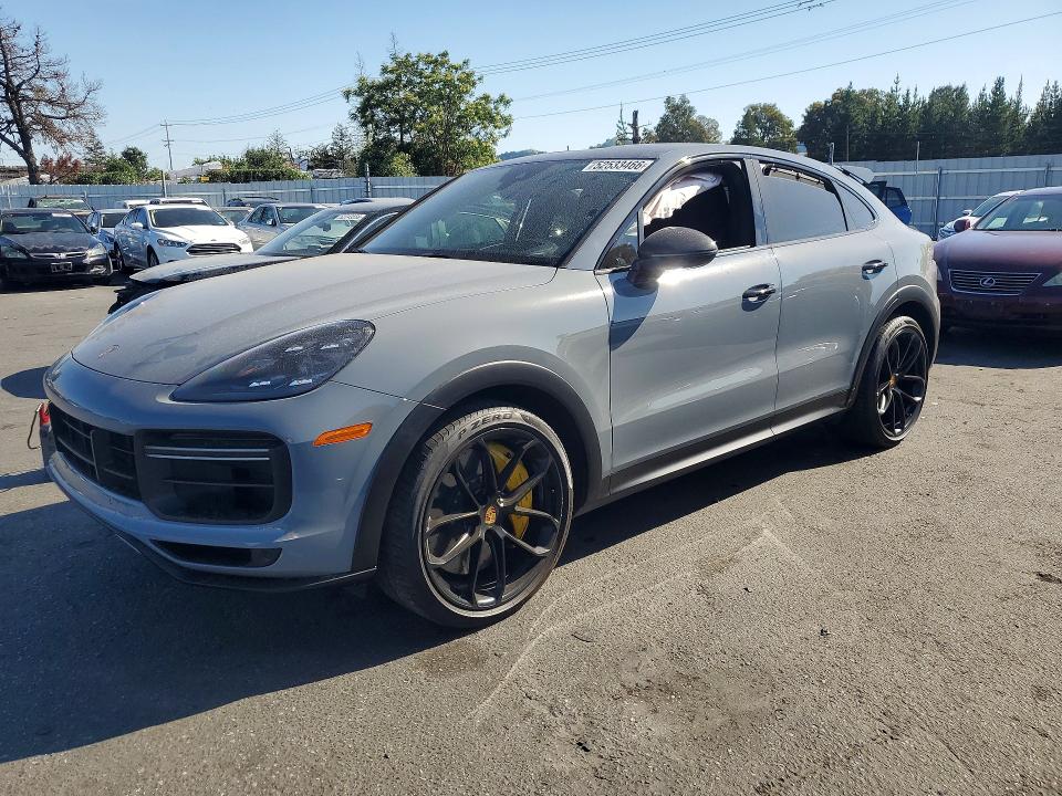 2023 Porsche Cayenne VIN WP1BK2AY6PDA39034 COPART salvage auction — SIDE, CA - SALVAGE CERTIFICATE, sold $80,000 on 2026-08-11 (photo 1)