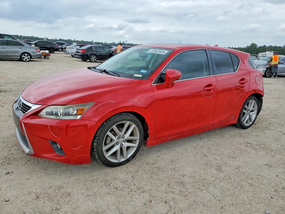 2014 Lexus Ct VIN JTHKD5BH7E2201305 COPART salvage auction — REAR END, Tx - Salvage Vehicle Title, sold $2,400 on 2026-07-07 (photo 1)