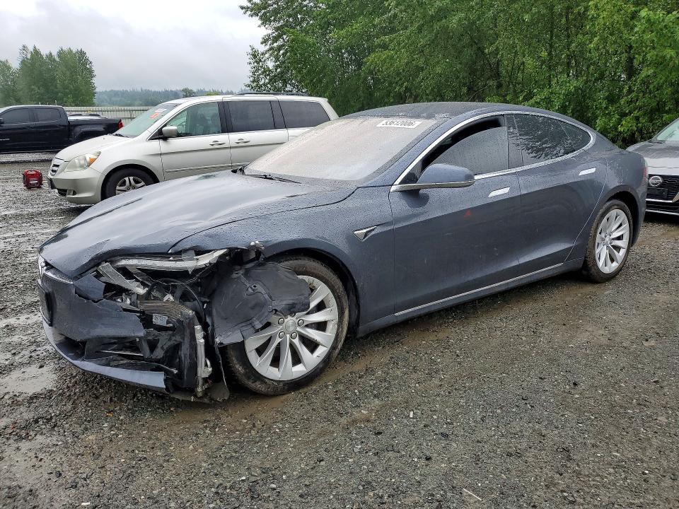 2017 Tesla VIN 5YJSA1E28HF231067 COPART salvage auction — FRONT END, Wa - Bill Of Sale, sold $6,300 on 2026-07-06 (photo 1)