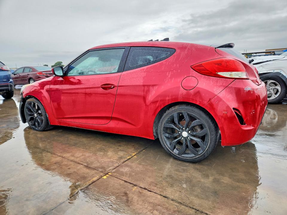 2012 Hyundai Veloster VIN KMHTC6AD0CU061270 COPART salvage auction — REAR END, Tx - Salvage Vehicle Title, sold $600 on 2026-07-30 (photo 2)
