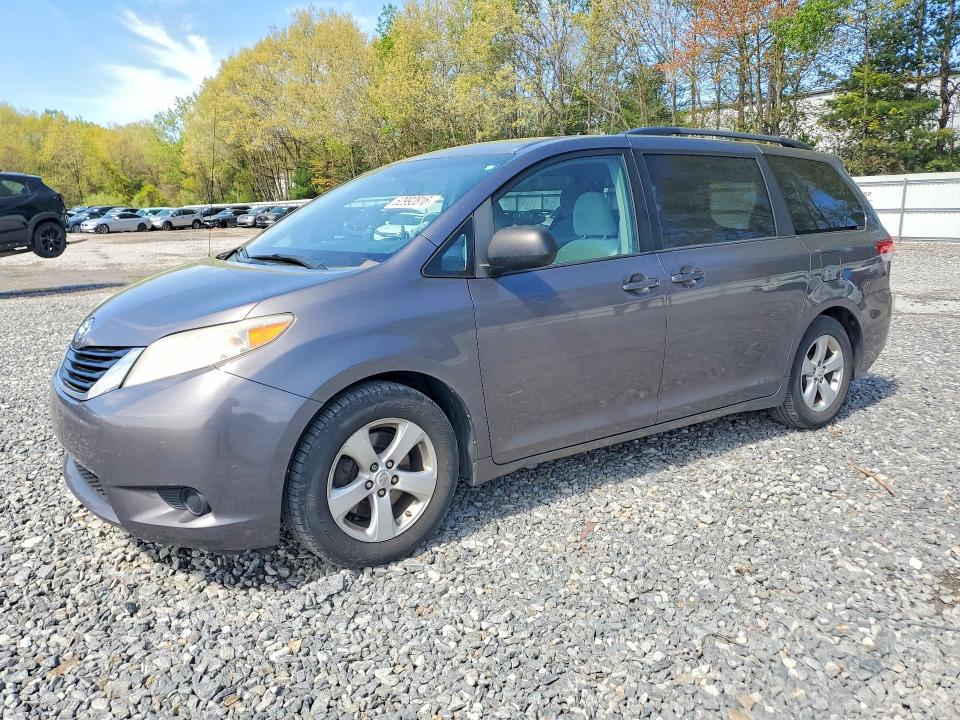 2011 Toyota Sienna VIN 5TDKK3DC0BS112998 COPART salvage auction — SIDE, Ma - Cert Of Title-Reconstrctd Coll, sold $500 on 2026-07-22 (photo 1)