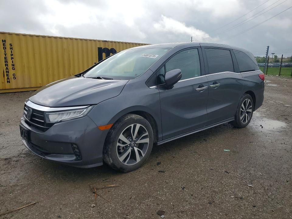 2024 Honda Odyssey VIN 5FNRL6H81RB024074 COPART salvage auction — SIDE, IN - CERT OF TITLE-SALVAGE TITLE, sold $17,500 on 2026-07-31 (photo 1)