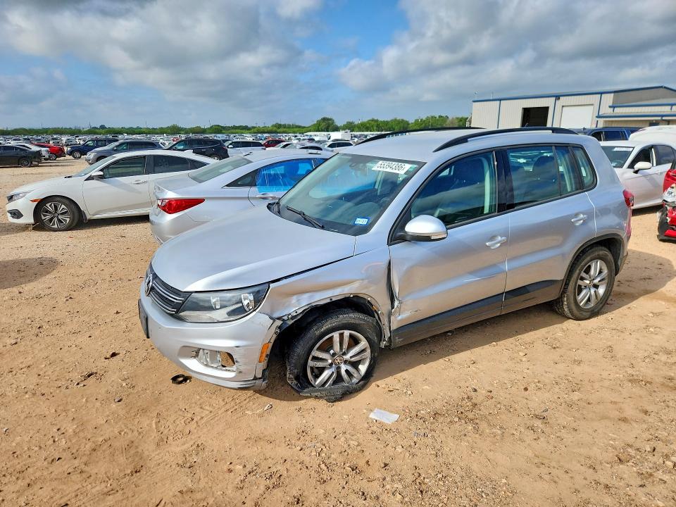 2016 Volkswagen VIN WVGBV7AX4GW607035 COPART salvage auction — FRONT END, Tx - Salvage Vehicle Title, sold $10 on 2026-07-16 (photo 1)