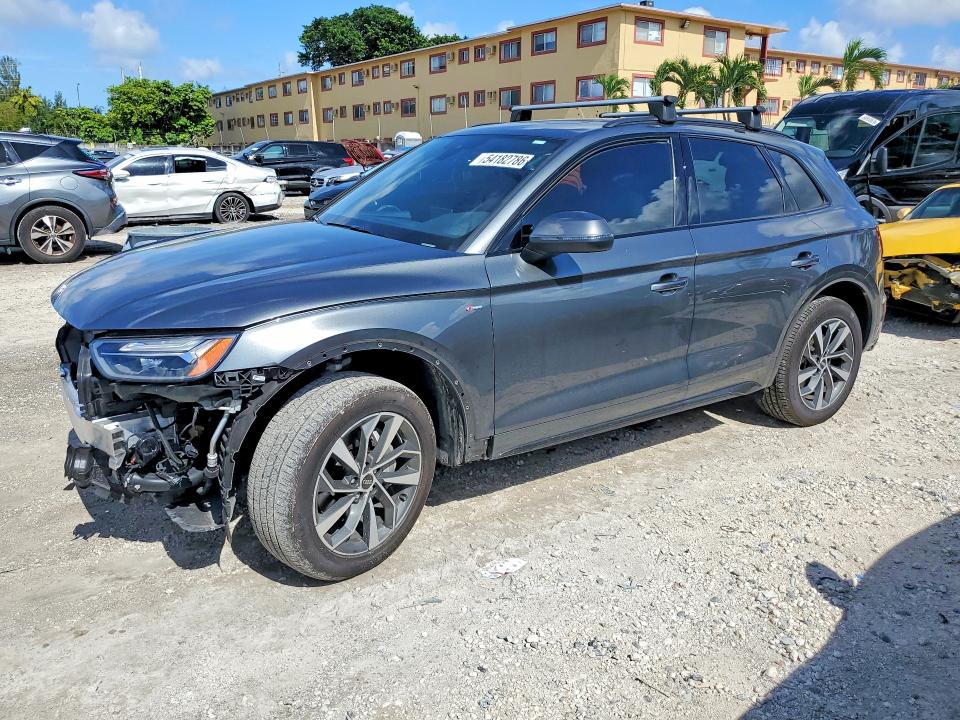 2024 Audi Q5 VIN WA1GAAFY7R2117259 COPART salvage auction — FRONT END, Fl - Cert Of Title Slvg Rebuildable, sold $350 on 2026-07-27 (photo 1)