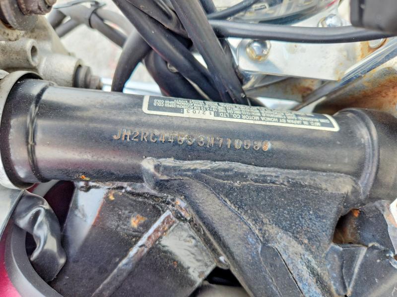 2003 Honda Vt VIN JH2RC44533M710588 COPART salvage auction — SIDE, Ga - Cert Of Title-Salvage, sold $500 on 2026-07-09 (photo 9)
