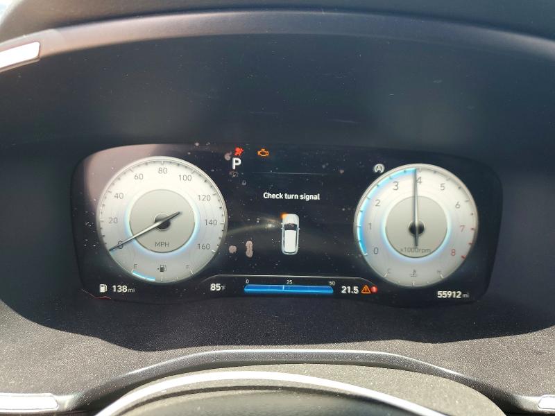 2022 Hyundai Santa fe VIN 5NMS64AJ1NH427281 COPART salvage auction — FRONT END, Tx - Salvage Vehicle Title, sold $7,000 on 2026-07-31 (photo 9)