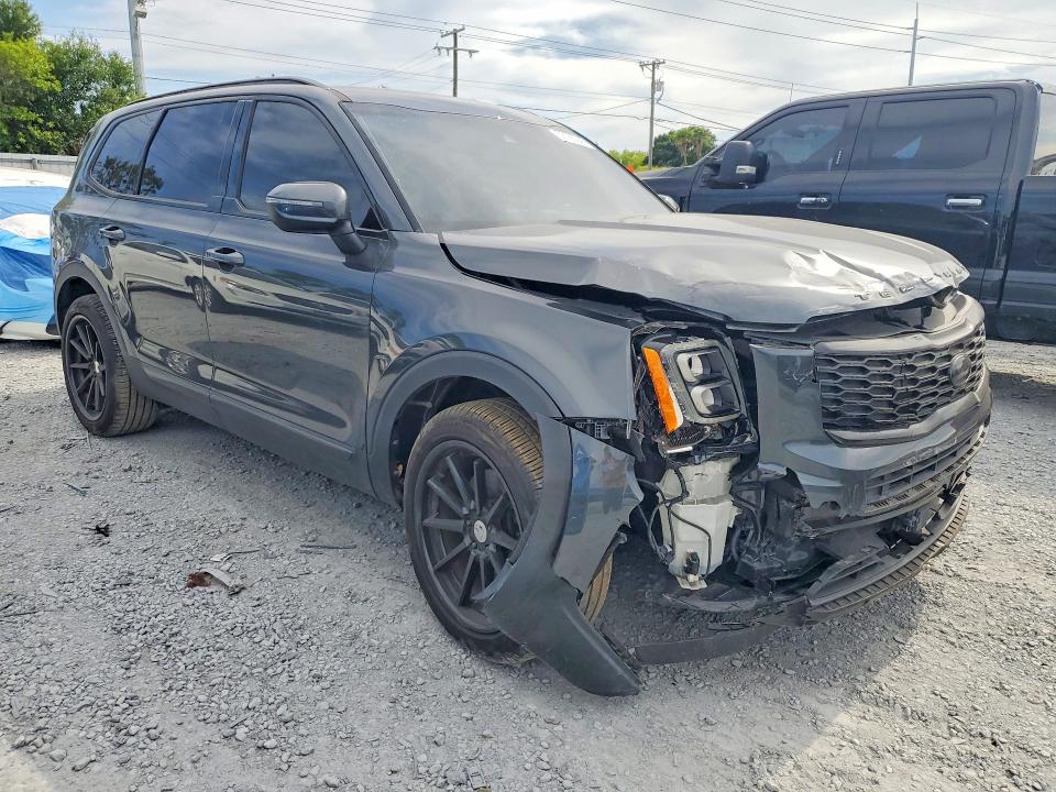 2021 Kia Telluride VIN 5XYP34HC5MG106150 COPART salvage auction — FRONT END, Fl - Certificate Of Destruction, sold $5,200 on 2026-07-10 (photo 4)