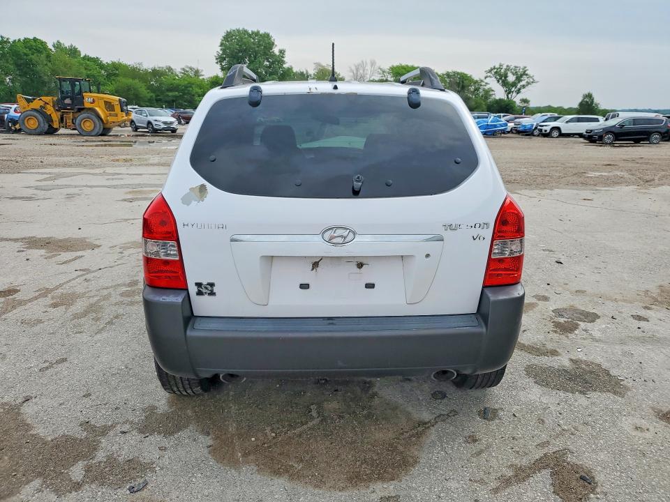 2007 Hyundai Tucson VIN KM8JN12D87U569141 COPART salvage auction — FRONT END, Ia - Cert Of Title-Salvage Title, sold $80 on 2026-07-17 (photo 6)