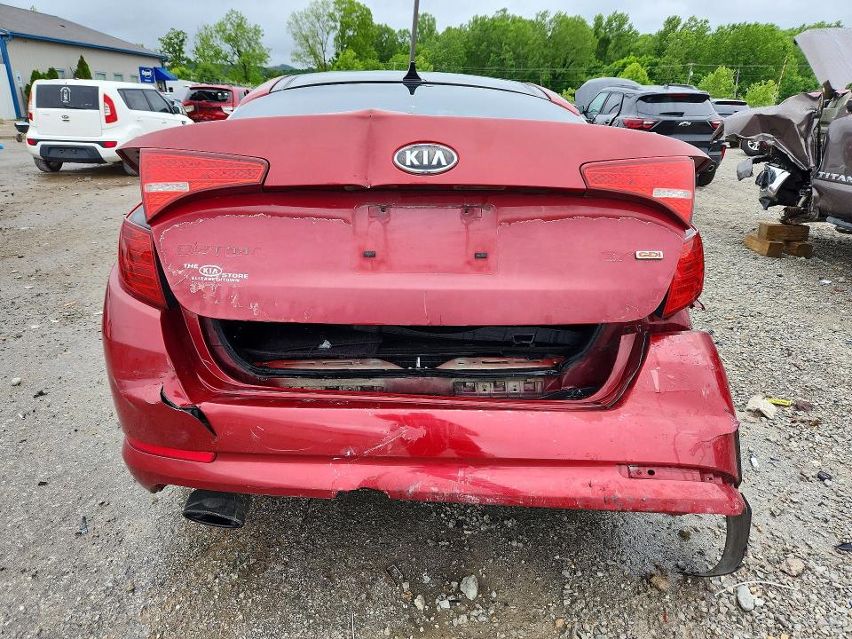 2011 Kia Optima VIN KNAGN4A78B5110171 COPART salvage auction — REAR END, Ky - Cert Of Title-Salvage, sold $500 on 2026-07-20 (photo 6)