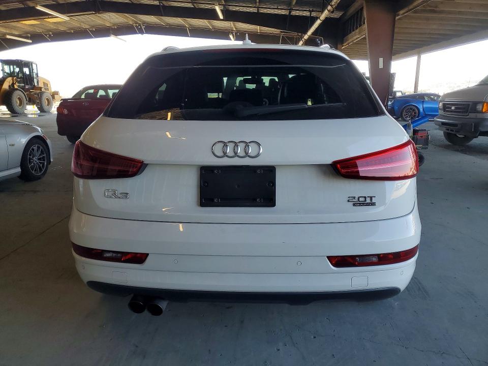2018 Audi Q3 VIN WA1JCCFSXJR015232 COPART salvage auction — FRONT END, Ca - Salvage Certificate, sold $3,250 on 2026-07-30 (photo 6)