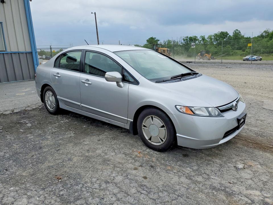 2007 Honda Civic hybrid VIN JHMFA362X7S023736 COPART salvage auction — MINOR DENT/SCRATCHES, Wv - Certificate Of Title, sold $525 on 2026-07-31 (photo 4)