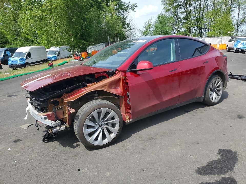 2026 Tesla Model y VIN 7SAYGDEE1TF331446 COPART salvage auction — FRONT END, Or - Salvage Title Certificate, sold $20,200 on 2026-07-06 (photo 1)
