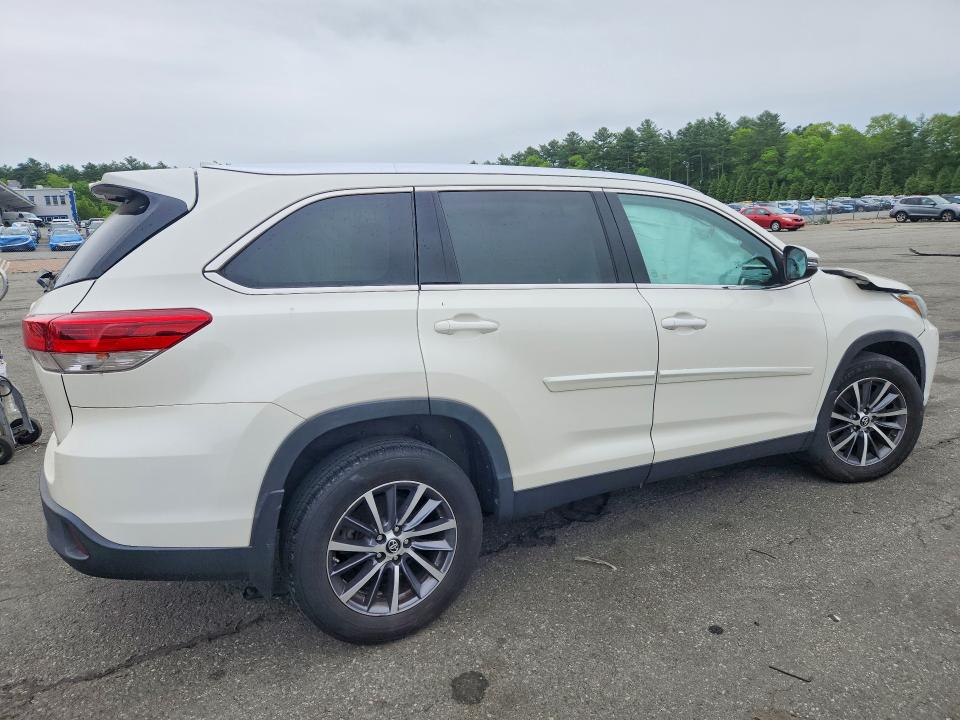 2019 Toyota Highlander VIN 5TDJZRFHXKS614548 COPART salvage auction — FRONT END, Ct - Cert Of Title-Salvage, sold $5,000 on 2026-07-14 (photo 3)