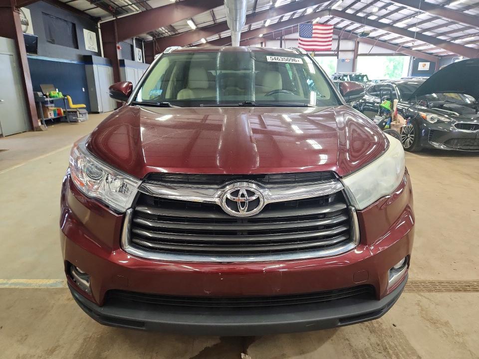 2014 Toyota Highlander VIN 5TDDKRFH1ES008917 COPART salvage auction — SIDE, Ma - Certificate Of Title (P), sold $12,500 on 2026-07-17 (photo 5)