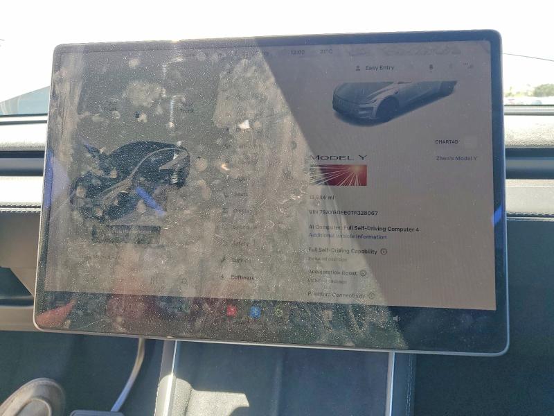 2026 Tesla Model y VIN 7SAYGDEE0TF328067 COPART salvage auction — FRONT END, Ca - Salvage Certificate, sold $500 on 2026-07-23 (photo 9)