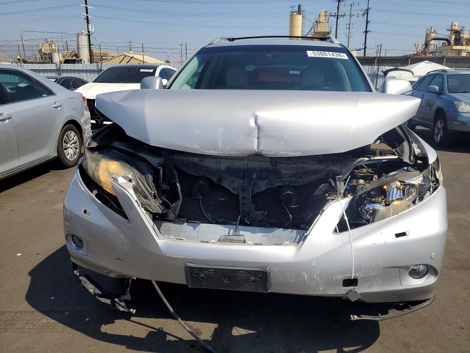 2010 Lexus Rx VIN JTJZK1BA7A2410097 COPART salvage auction — FRONT END, Ca - Salvage Certificate, sold $3,250 on 2026-07-27 (photo 5)