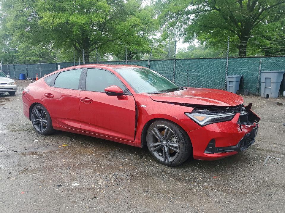 2025 Acura Integra VIN 19UDE4H6XSA010150 COPART salvage auction — FRONT END, Salvage Title, sold $8,000 on 2026-07-15 (photo 4)