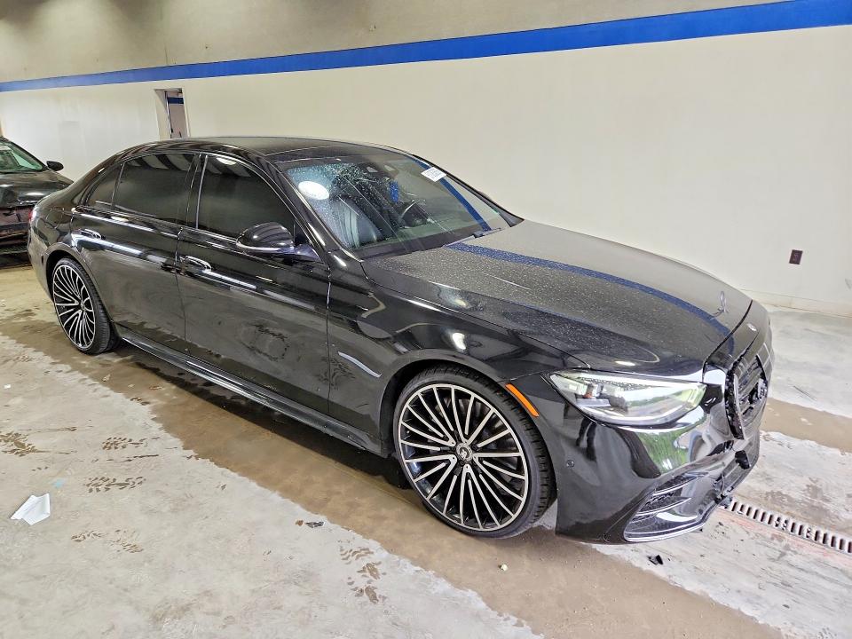 2022 Mercedes-benz S-klasse VIN W1K6G6DB7NA096172 COPART salvage auction — FRONT END, Va - Cert Of Title - Salvage, sold $28,750 on 2026-07-24 (photo 4)
