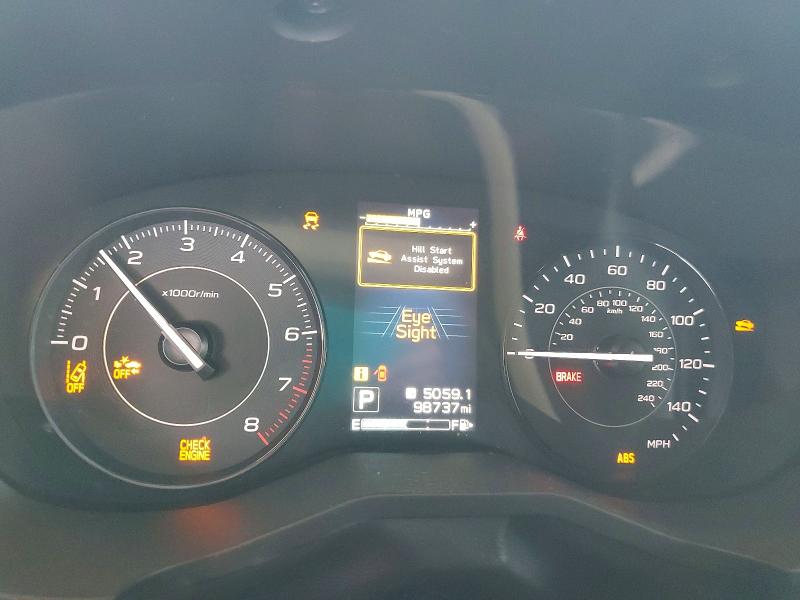 2021 Subaru Impreza VIN 4S3GKAB60M3600036 COPART salvage auction — MECHANICAL, Az - Certificate Of Title, sold $4,050 on 2026-07-21 (photo 9)