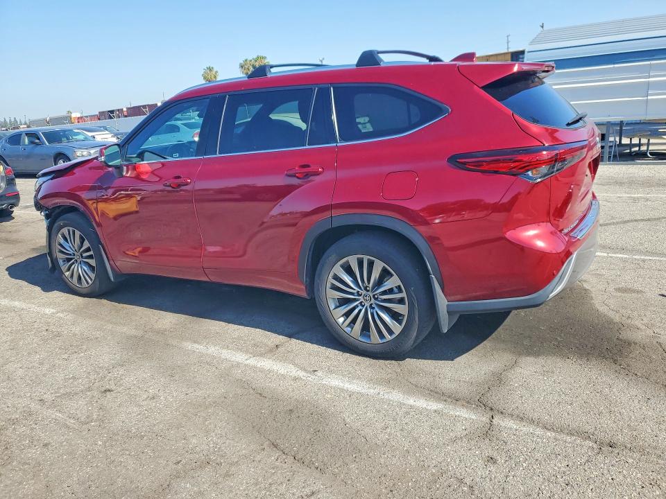 2023 Toyota Highlander VIN 5TDKDRBH9PS023496 COPART salvage auction — FRONT END, Ca - Salvage Certificate, sold $18,100 on 2026-07-10 (photo 2)